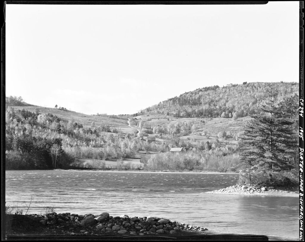 Miniature of Country Road Winding Down Past Farms As Seen From Across A Stream In Porter At Upper Bickford
