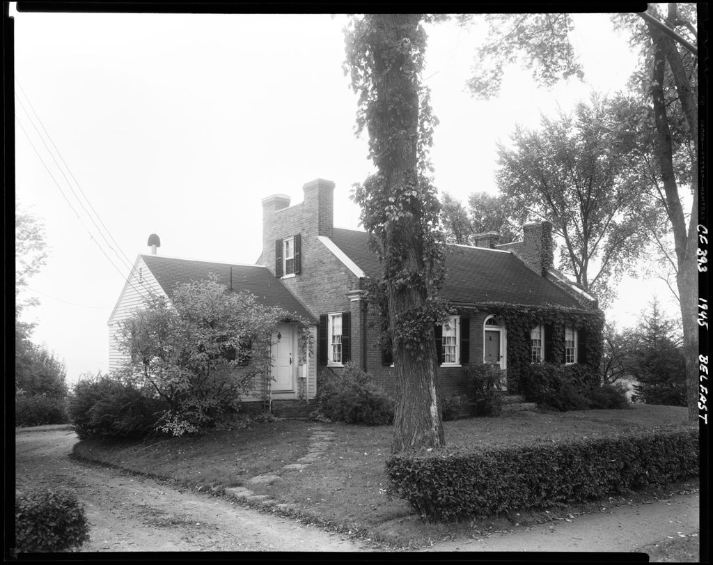 Miniature of Large Brick Home, In Belfast, With Double Chimneys On Each End Of The House (Mr. Hill's Sister's Home)