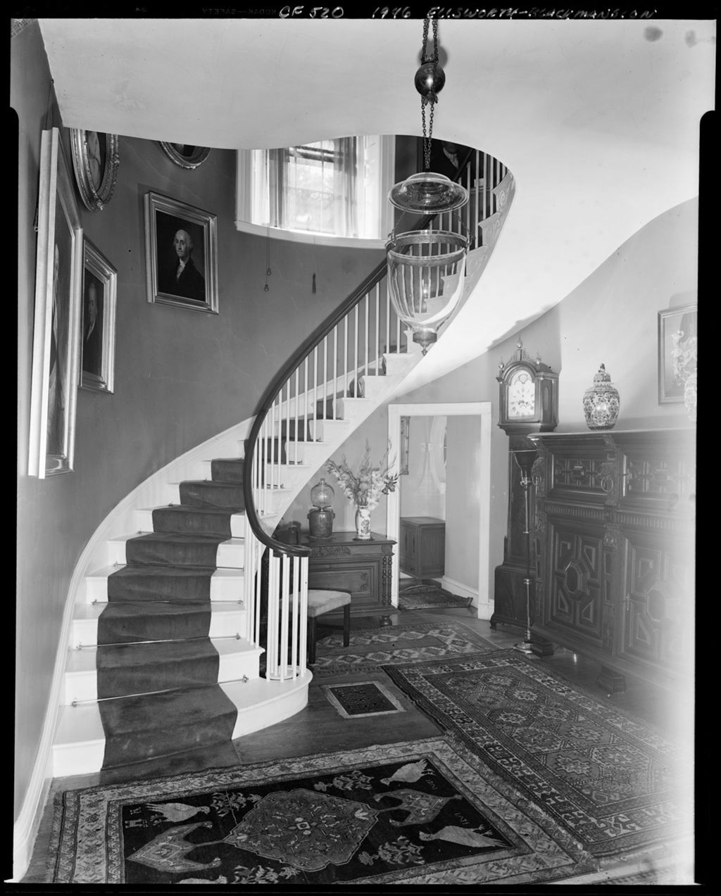 Miniature of Interior Shot Of Black Mansion In Ellsworth Showing A Stairway
