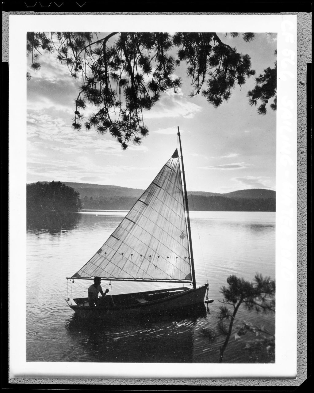 Miniature of Small Sailboat On A Lake In Waterboro