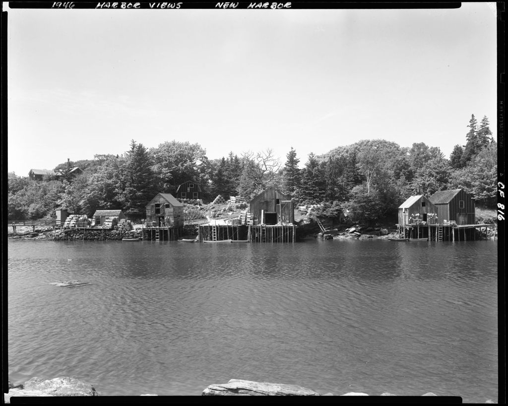 Miniature of Waterfront In New Harbor As Seen From The Water