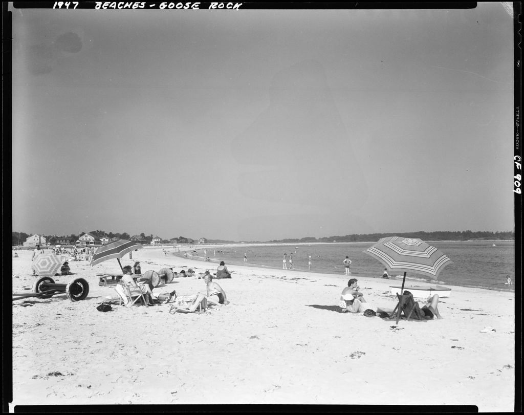 Miniature of Group Of People On The Beach At Goose Rock