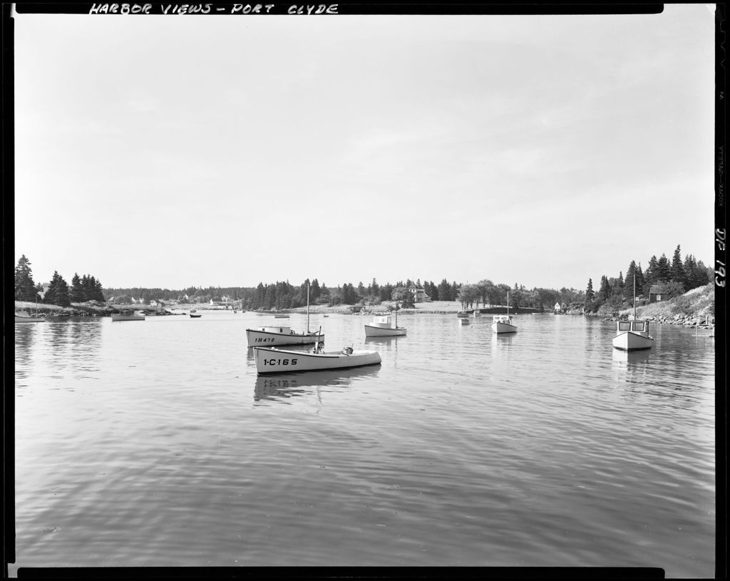 Miniature of Lobster Boats At Anchor In Port Clyde