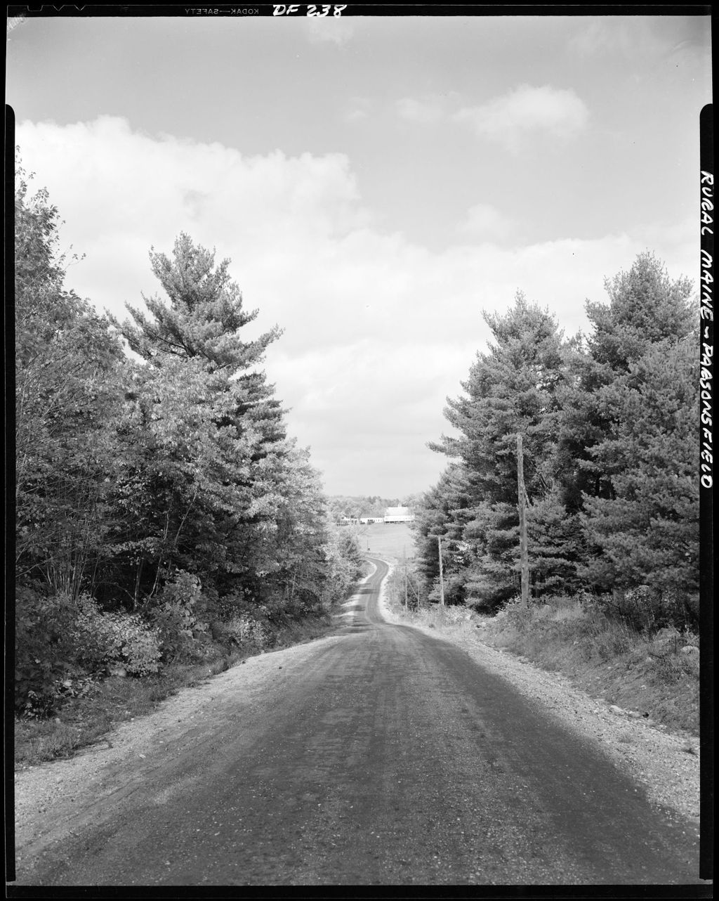 Miniature of Dirt Road Through Countryside Of Parsonsfield, Farm In Distance