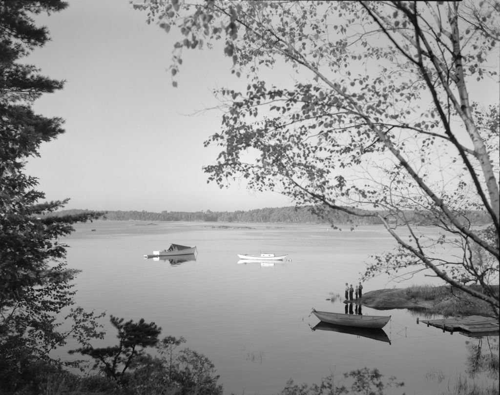 Miniature of Boats Anchored In A Cove In Arrowsic