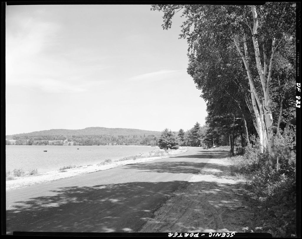 Miniature of Gravel Road Along A Lake Shore In Porter