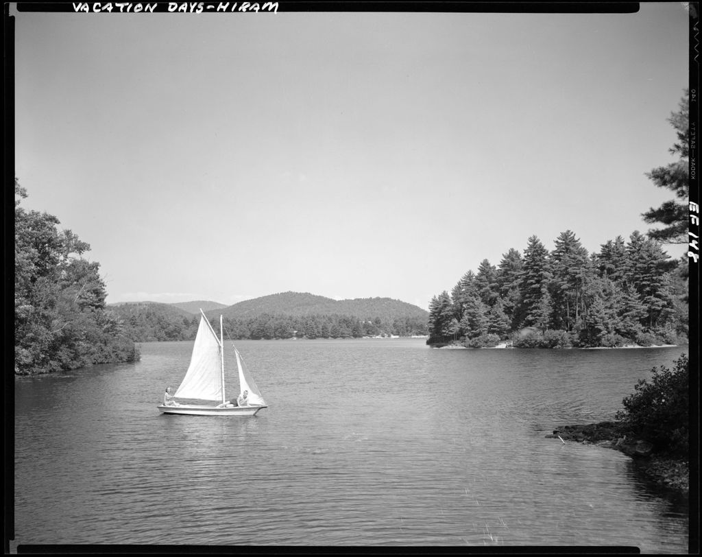 Miniature of Young Couple Out For A Sail On A Lake In Hiram