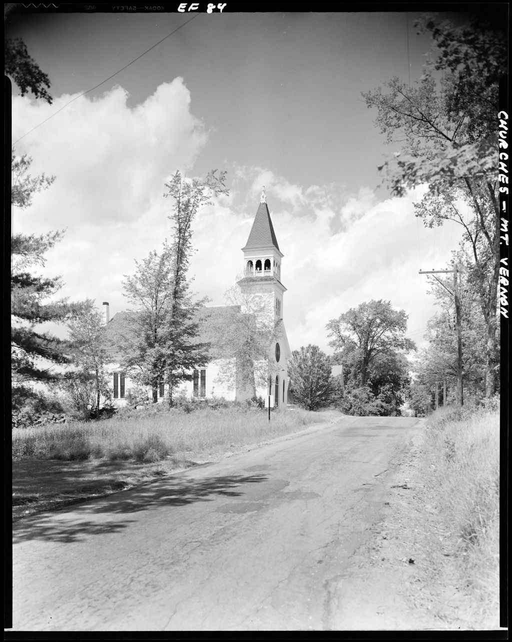 Miniature of Three Quarter View Of Church Taken Against A Cloudy Sky In Mt. Vernon