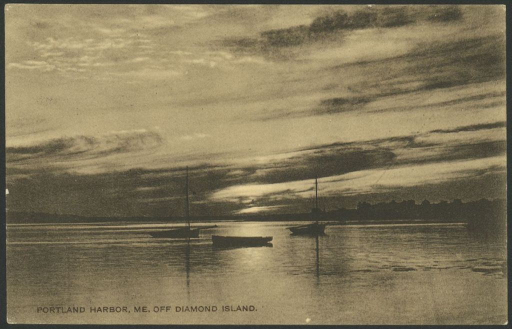 Miniature of Portland Harbor, ME off Diamond Island