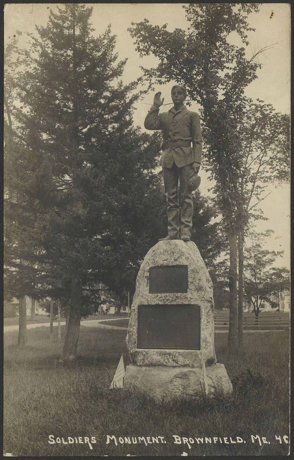 Miniature of Soldiers' Monument, Brownfield, ME