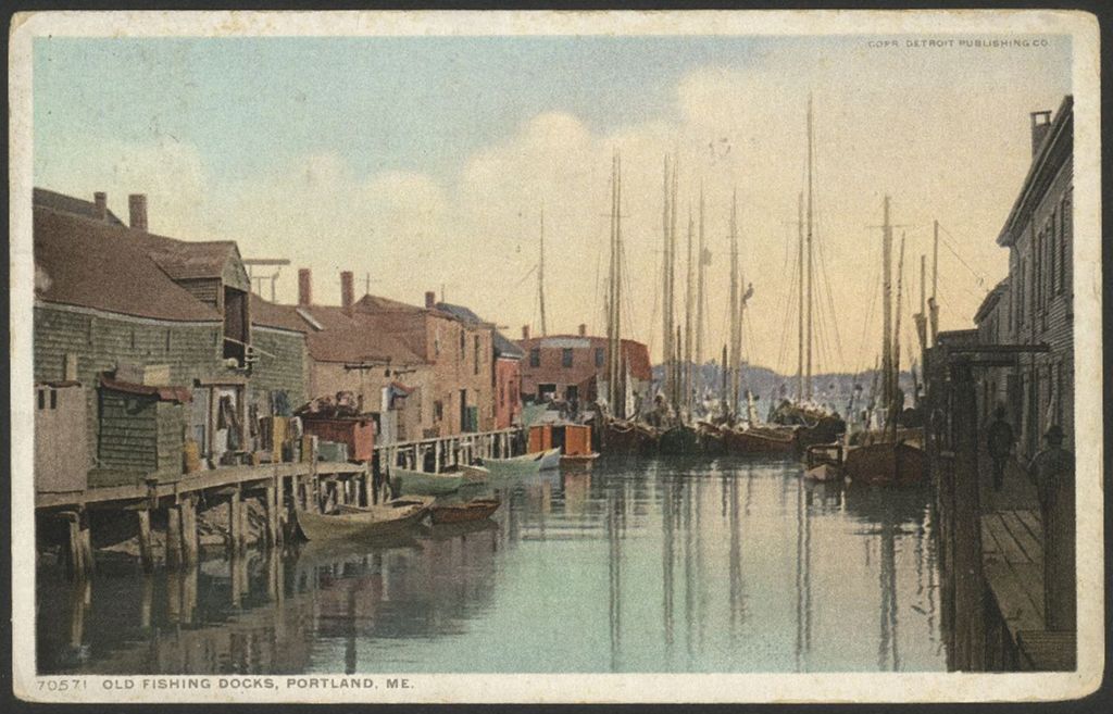 Miniature of Old Fishing Docks, Portland, ME