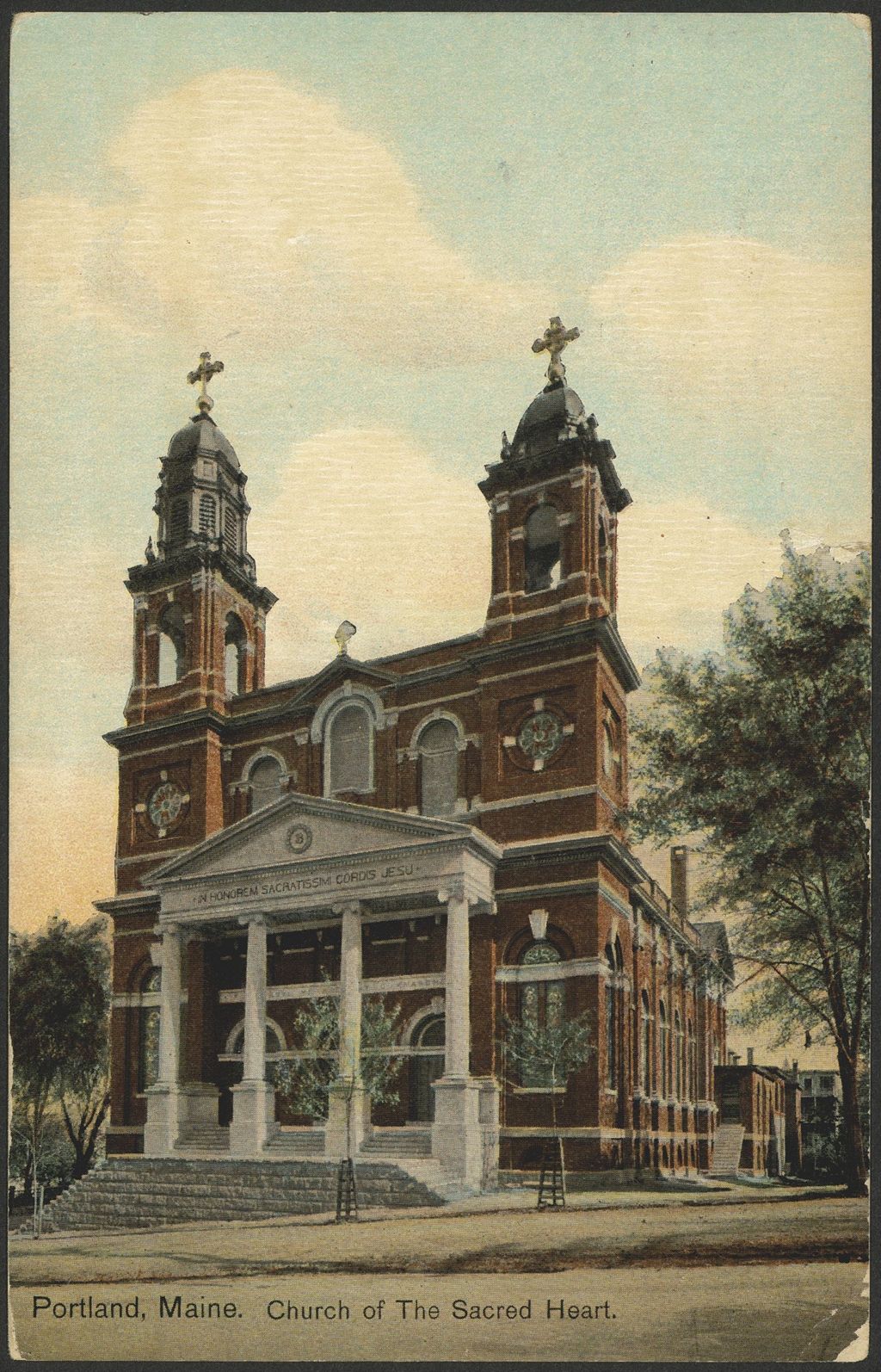 Miniature of Portland, Maine, Church of the Sacred Heart