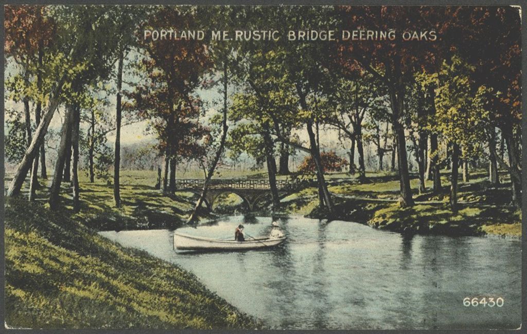 Miniature of Rustic Bridge, Deering Oaks, Portland, ME