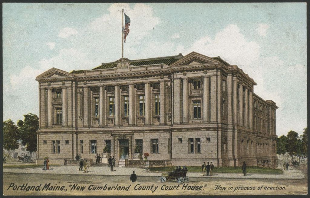 Miniature of "New Cumberland County Court House", Portland, ME