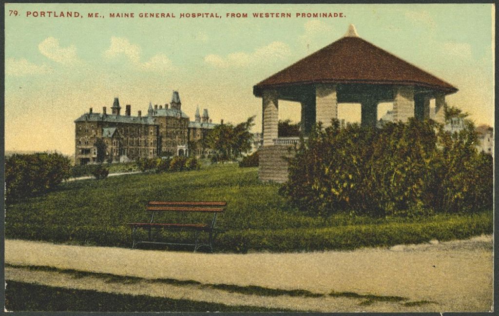 Miniature of Maine General Hospital, from Western Promenade, Portland, ME