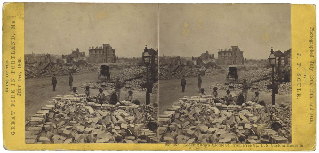 Miniature of Looking down Middle Street from Free Street, Portland, ME