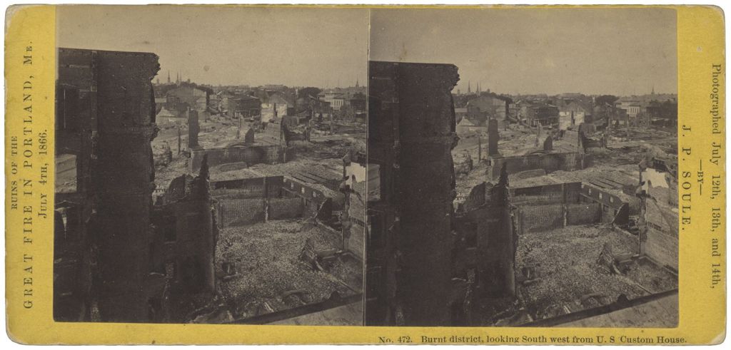 Miniature of Burnt District Looking Southwest, Portland, ME