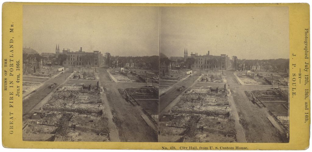 Miniature of City Hall from U.S. Custom House, Portland, ME
