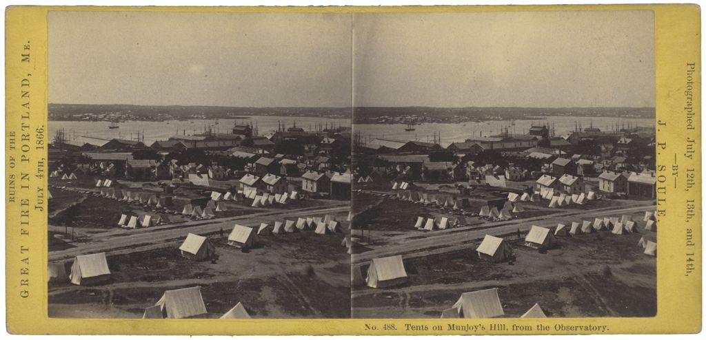 Miniature of Tents on Munjoy's Hill from Observatory, Portland, ME
