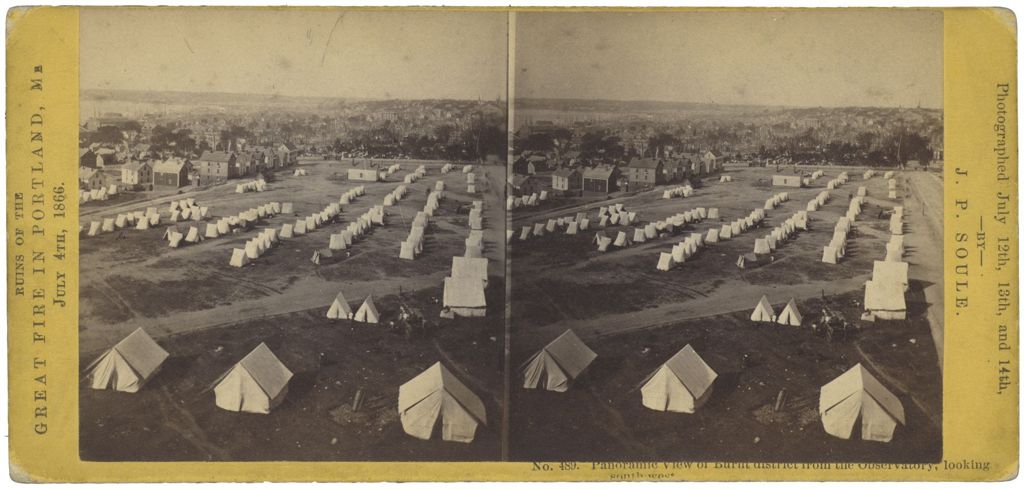 Miniature of Panoramic View of Burnt District from the Observatory, looking southwest, Portland, ME