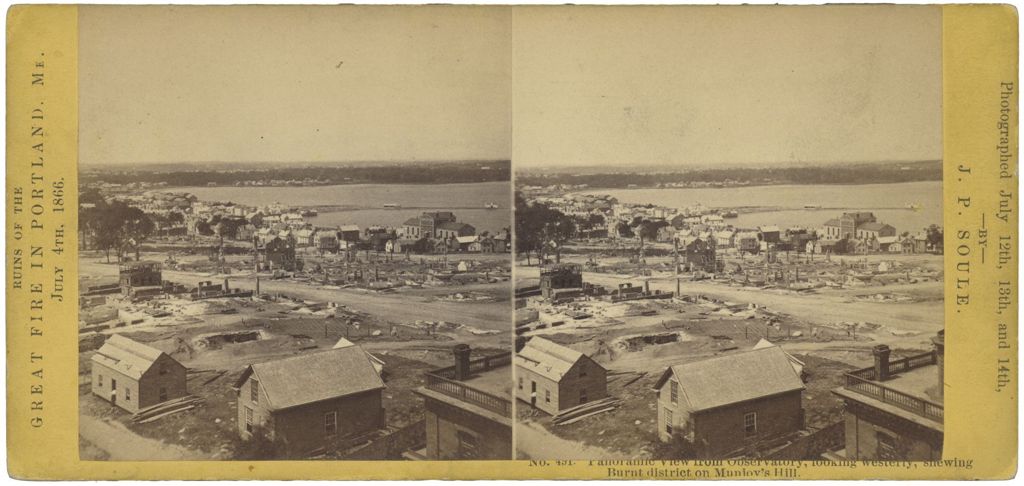 Miniature of Panoramic View from Observatory Looking Westerly, Portland, ME
