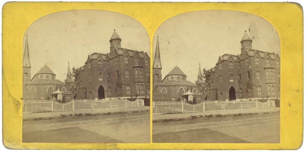 Miniature of Cathedral and Bishop's Place, Portland, ME