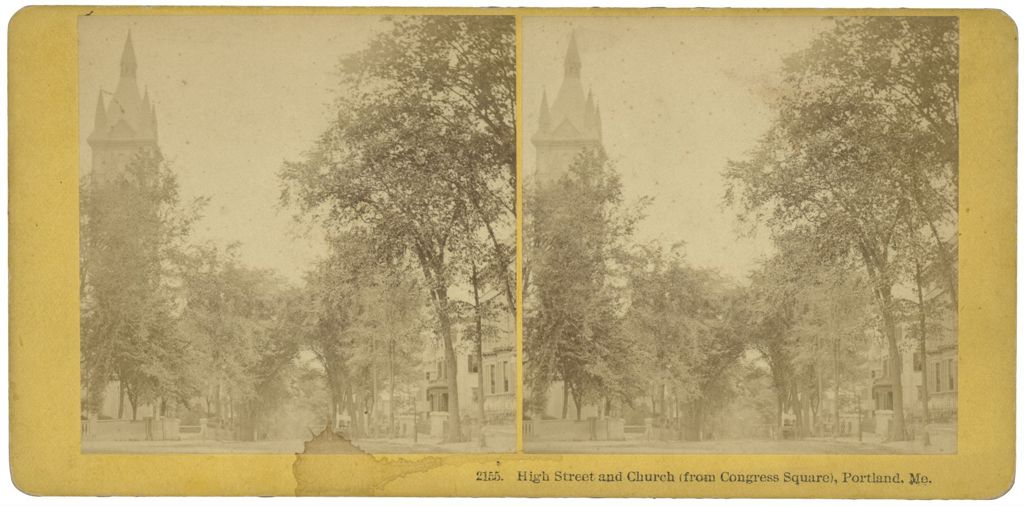 Miniature of High Street and Church, Portland, ME