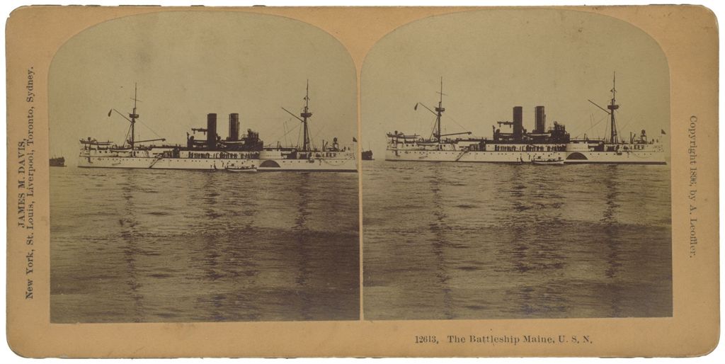 Miniature of The Battleship Maine, U.S.N.