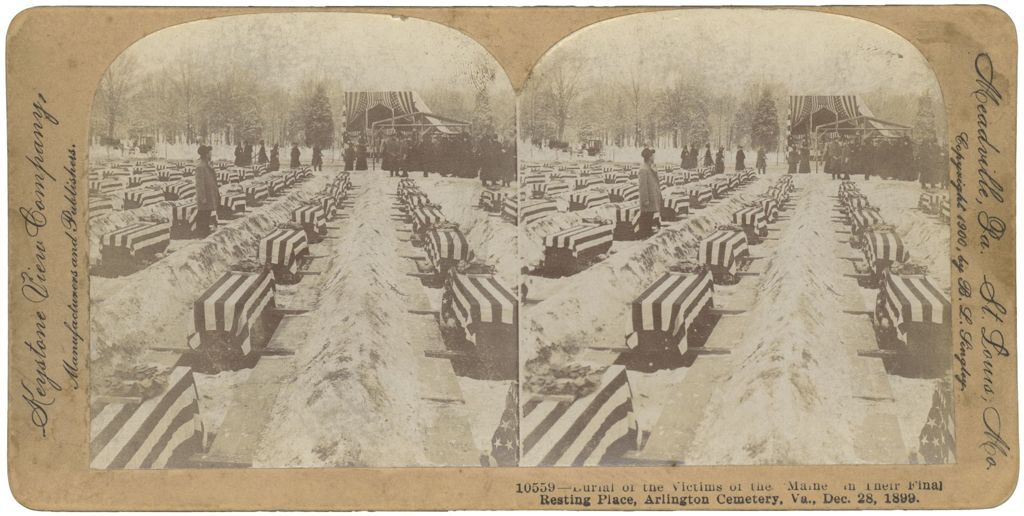 Miniature of Burial of the victims of the "Maine"