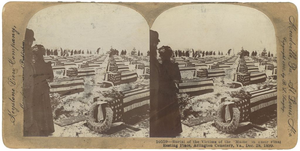 Miniature of Burial of the victims of the "Maine"