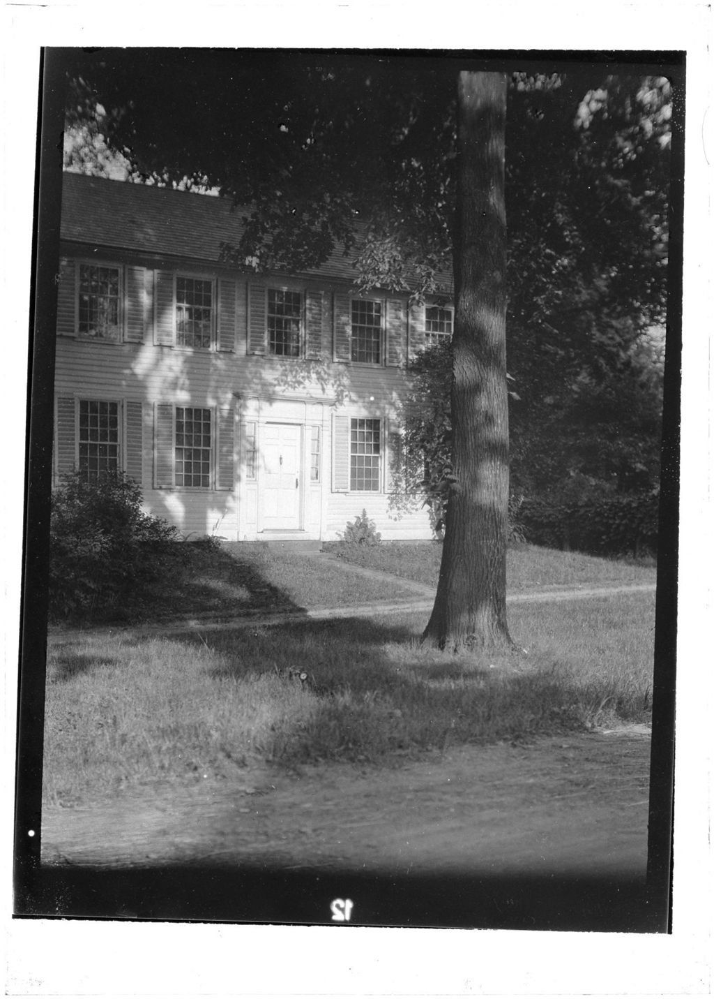 Miniature of View Of Front Door Of A House And Tree, Deerfield, Ma