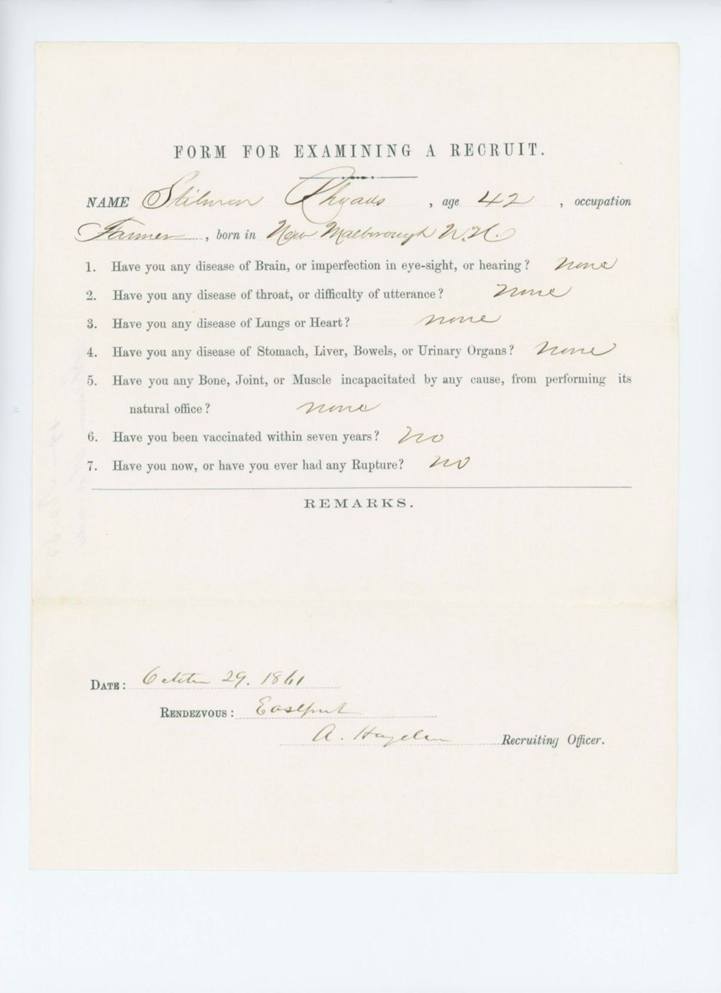 Miniature of Stilman Rhuaus Medical Examination