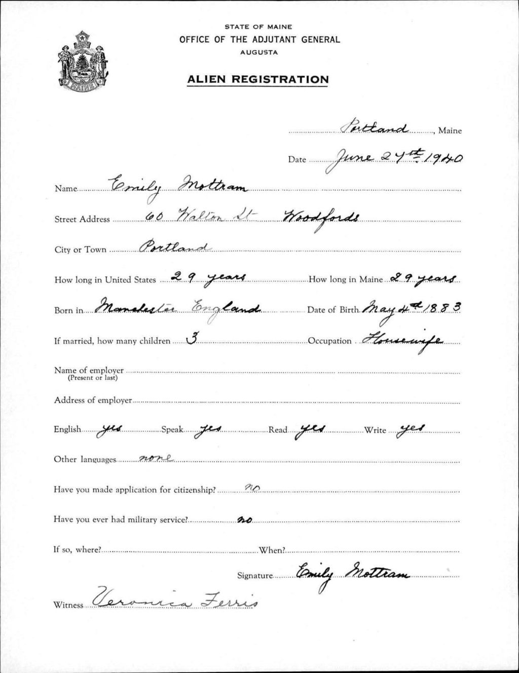 Miniature of Alien Registration- Mottram, Emily (Portland, Cumberland County)