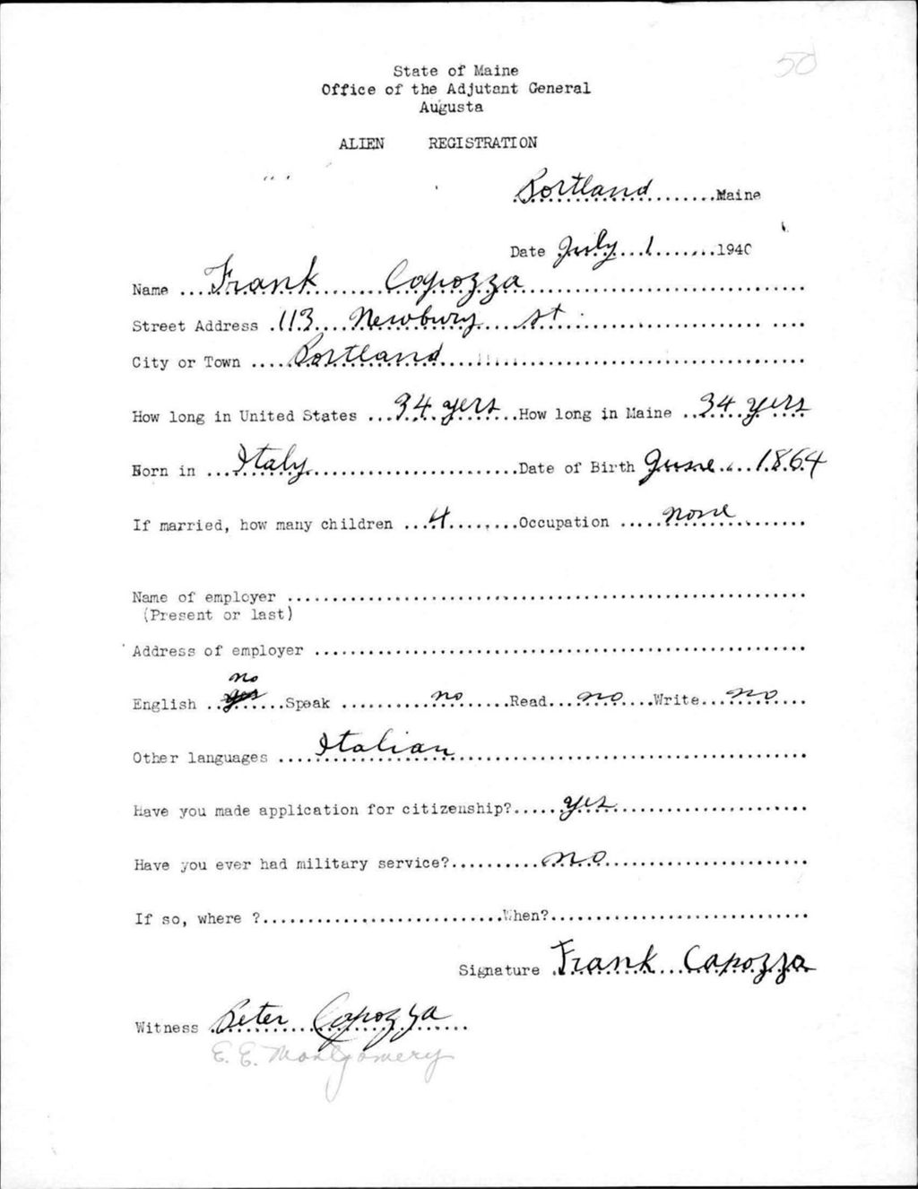 Miniature of Alien Registration- Copozza, Frank (Portland, Cumberland County)
