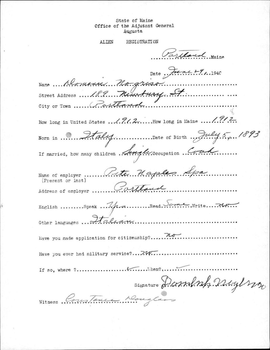Miniature of Alien Registration- Nogriso, Dominic (Portland, Cumberland County)