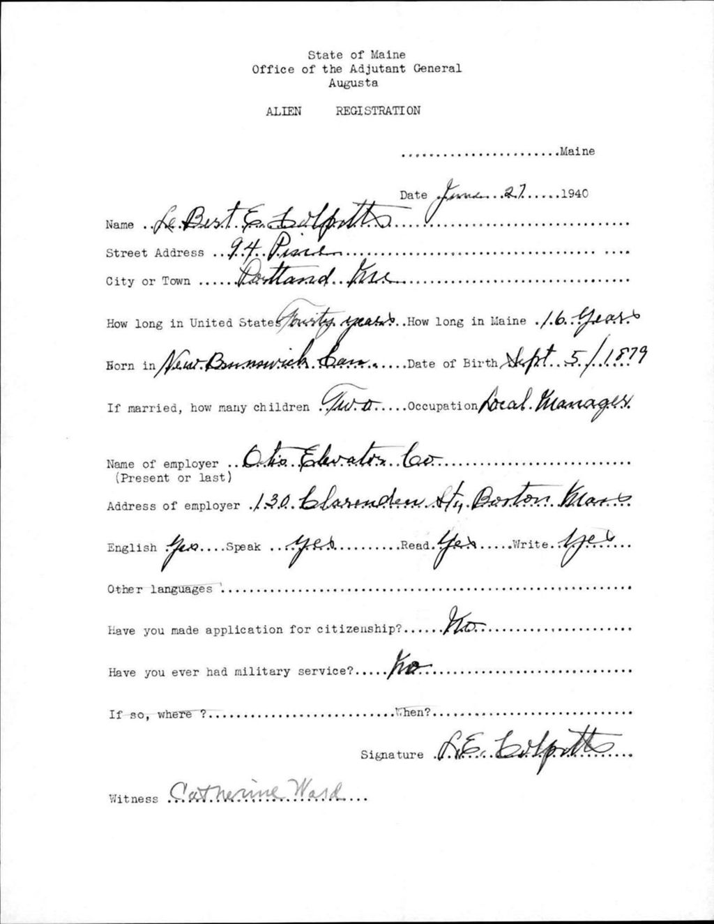 Miniature of Alien Registration- Colpotts, Leburt E. (Portland, Cumberland County)