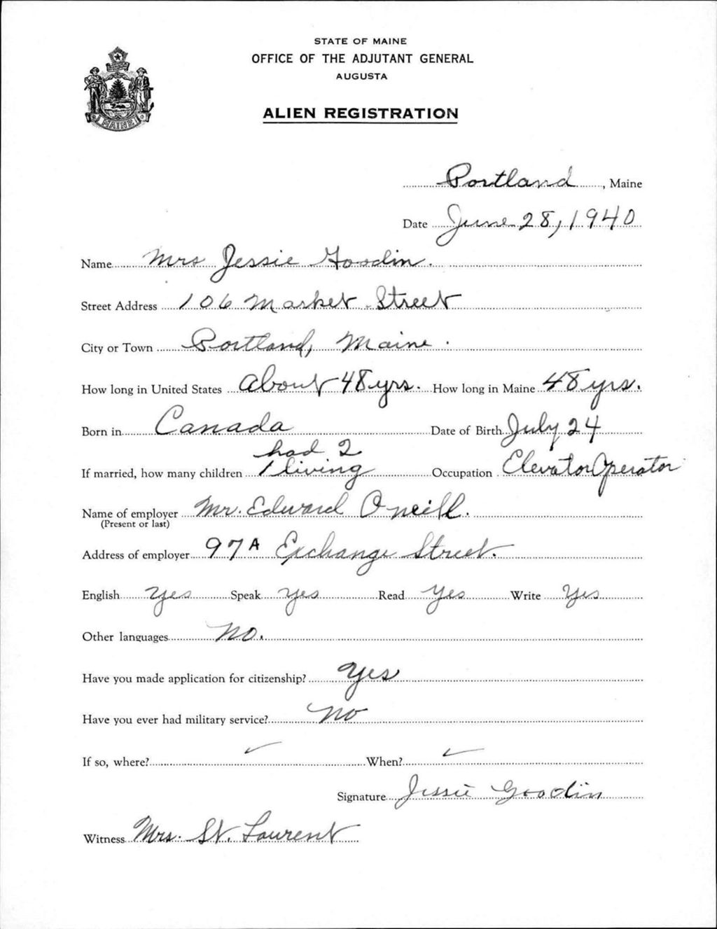 Miniature of Alien Registration- Goodin, Jessie (Portland, Cumberland County)
