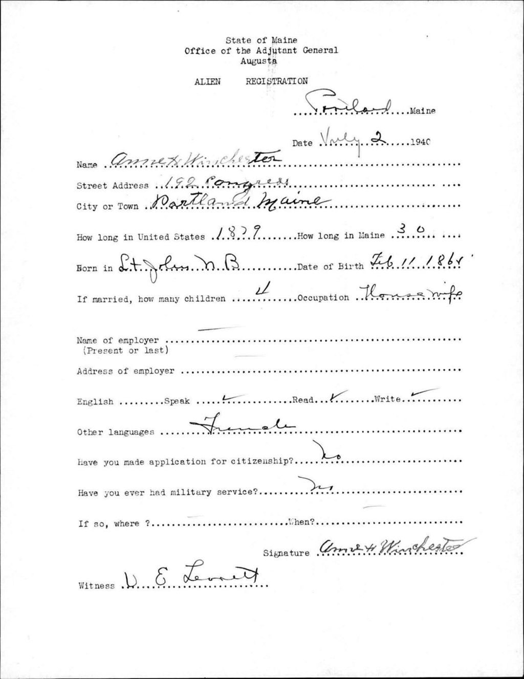 Miniature of Alien Registration- Winchester, Anne (Portland, Cumberland County)